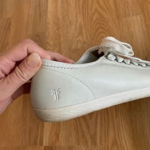 FRYE // White Leather Sneakers